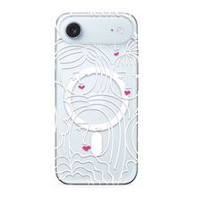 Zastitna futrola silikonska print MagSafe - iPhone 17 Air faces (MS).