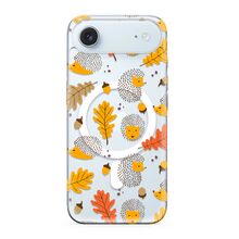 Zastitna futrola silikonska print MagSafe - iPhone 17 Air leaves (MS).