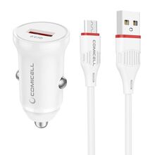Auto punjac Comicell Superior CO-BZ18 FAST 18W USB QC 3.0 Micro beli (MS).