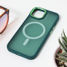 Zastitna futrola Magsafe colorful - iPhone 15 6.1 tamno zelena.