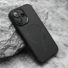 Zastitna futrola CARBON MagSafe - iphone 16 (6.1) crna (small camera) (MS).