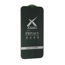Tempered glass (zastitno staklo za ekran) X mart 9D Privacy - iPhone 12/12 Pro 6.1.