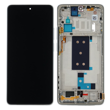 LCD ekran (displej) - Xiaomi 11T Pro + touchscreen + okvir Silver Service Pack ORG/56000D0K3S00.