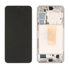 LCD ekran (displej) - Samsung S916B/Galaxy S23 Plus + touchscreen + okvir Cream Service Pack ORG/GH82-30477B.