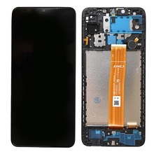 LCD ekran (displej) - Samsung A125 Galaxy A12 (GH82-24490A) + touchscreen + okvir crni FULL ORG-SP.