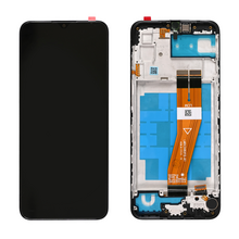 LCD ekran (displej) - Samsung A035/Galaxy A03 (GH81-21626A) (163mm) + touchscreen + okvir crni FULL ORG-SP.