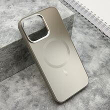 Zastitna futrola COLOR METAL MagSafe - iPhone 15 Pro Max (6.7) srebrna (MS).