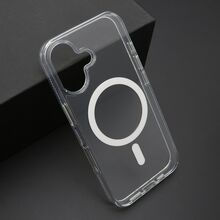 Zastitna futrola COLOR okvir MagSafe - iphone 16 (6.1) srebrna (providna) (MS).