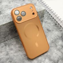 Zastitna futrola COLOR METAL Magsafe - iPhone 17 Pro Max (6.9) narandzasta (MS).