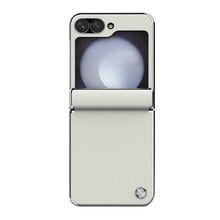 Zastitna futrola Nillkin Cam Shield Leather Case - Samsung F741B/F761B Galaxy Z Flip 6 5G/Z Flip 7 FE 5G bela (MS).