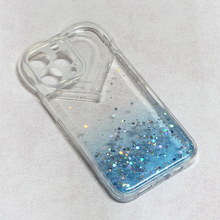 Zastitna futrola Heart Glitter - iPhone 13 Pro plava.