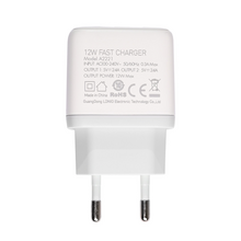 Kucni punjac LDNIO A2221 2xUSB, 12W sa Type C kablom beli.