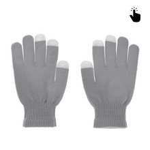 Rukavice - touch screen RY M (22cm) sive.