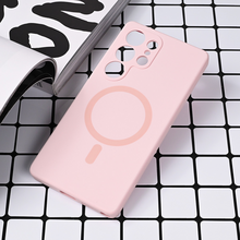 Zastitna futrola Magsafe Pure color - Samsung S938 Galaxy S25 Ultra roze.