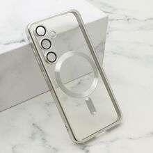 Zastitna futrola CAMERA PROTECT MAGSAFE - Samsung S931 Galaxy S25 5G srebrna (MS).