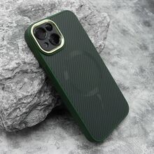 Zastitna futrola CARBON MagSafe - iPhone 13 (6.1) zelena (small camera) (MS).