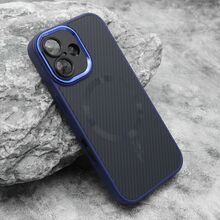 Zastitna futrola CARBON MagSafe - iphone 16 (6.1) plava (small camera) (MS).