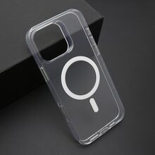 Zastitna futrola COLOR okvir MagSafe - iPhone 16 Pro Max (6.9) srebrna (providna) (MS).