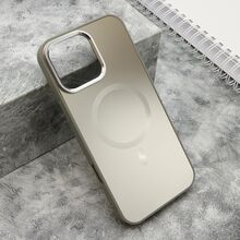 Zastitna futrola COLOR METAL MagSafe - iPhone 16 Pro Max (6.9) srebrna (MS).