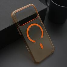 Zastitna futrola AMBER providna MagSafe - iPhone 17 Pro Max (6.9) narandzasta (MS).