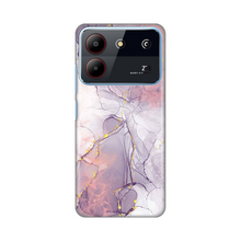 PRINT silikonska futrola - ZTE Blade A54 Pink Marble.