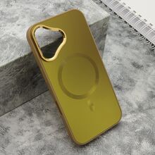 Zastitna futrola COLOR METAL MagSafe - iPhone 16 (6.1) zlatna (MS).