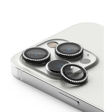 Folija za zastitu kamere DIAMOND - iPhone 16 Pro (6.3)/16 Pro Max (6.9) crna (MS).