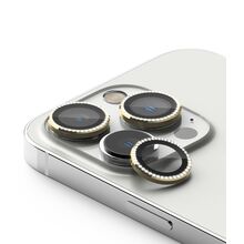 Folija za zastitu kamere DIAMOND - iPhone 16 Pro (6.3)/16 Pro Max (6.9) zlatna (MS).