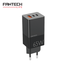 Kucni punjac Fantech CWG301 2xPD + QC 65W crni.