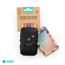 Sigurnosna traka - kofer sa sifrom Coteci World Landmarks.