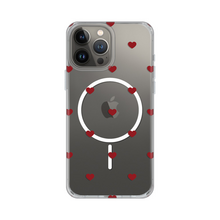 Zastitna futrola print Magsafe - iPhone 13 Pro Max 6.7 Red Hearts.