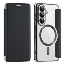 Zastitna futrola Magsafe Lux bi fold (na preklop) - Samsung A376 Galaxy A37 crna.