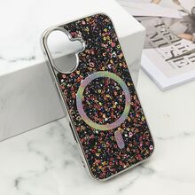 Zastitna futrola GLAM GLOW MagSafe - iPhone 16 (6.1) crna (MS).