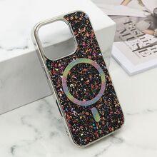 Zastitna futrola GLAM GLOW MagSafe - iPhone 16 Pro (6.3) crna (MS).