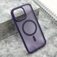 Zastitna futrola SILKY MAGSAFE mat - iPhone 15 Pro Max (6.7) ljubicasta (MS).