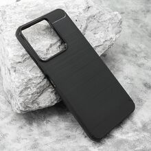 Zastitna silikonska futrola BRUSHED - Xiaomi Redmi 13C/Poco C65 pro crna (MS).