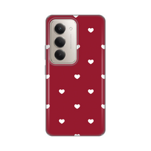 PRINT silikonska futrola skin (ultra tanka) - Xiaomi Redmi 15 4G Burgundy Hearts.