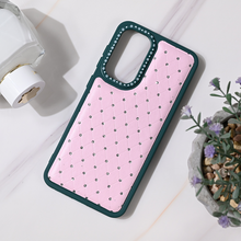 Zastitna futrola Bling - Samsung A566 Galaxy A56 5G zeleno roze.