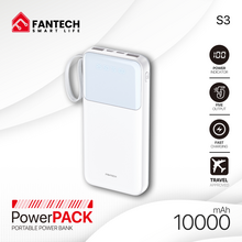 Back Up baterija (univerzalna) Prenosiva baterija Fantech S3 10000mAh, 10W beli.