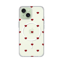Zastitna futrola print Magsafe - iPhone 15 Red Hearts.