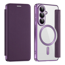 Zastitna futrola Magsafe Lux bi fold (na preklop) - Samsung A376 Galaxy A37 ljubicasta.