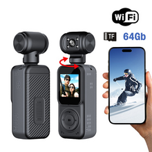 Smart akciona kamera Q5 2k sa memorijskom karticom 64Gb crna.