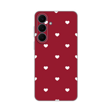 PRINT silikonska futrola skin (ultra tanka) - Samsung S731B Galaxy S25 Fe Burgundy Hearts.
