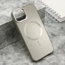 Zastitna futrola COLOR METAL MagSafe - iPhone 13 (6.1) srebrna (small camera) (MS).