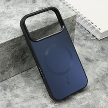 Zastitna futrola COLOR METAL Magsafe - iPhone 17 Pro crna (big camera) (MS).