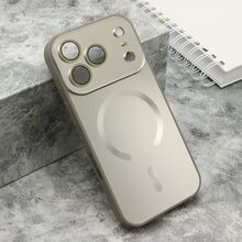 Zastitna futrola COLOR METAL Magsafe - iPhone 17 Pro siva (small camera) (MS).