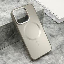 Zastitna futrola COLOR METAL MagSafe - iPhone 16 Pro (6.3) srebrna (big camera) (MS).