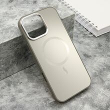 Zastitna futrola COLOR METAL MagSafe - iPhone 16 Pro Max (6.9) srebrna (big camera) (MS).