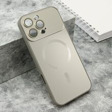 Zastitna futrola COLOR METAL MagSafe - iPhone 16 Pro Max (6.9) srebrna (small camera) (MS).