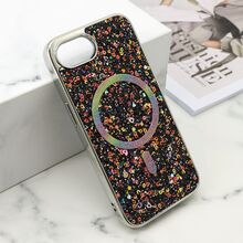 Zastitna futrola GLAM GLOW MagSafe - iPhone 16e/17e (6.1) crna (MS).